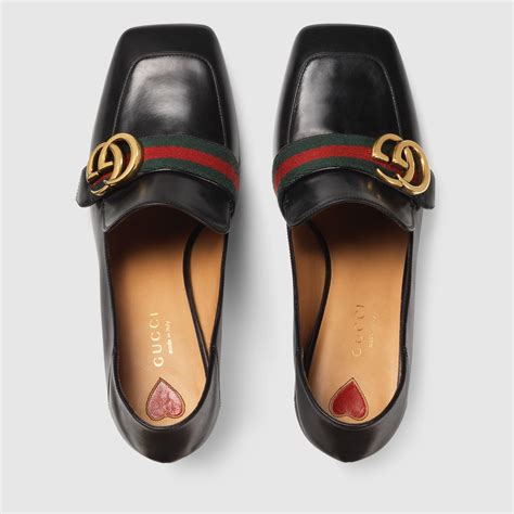 gucci loafers styling|Gucci heeled loafers.